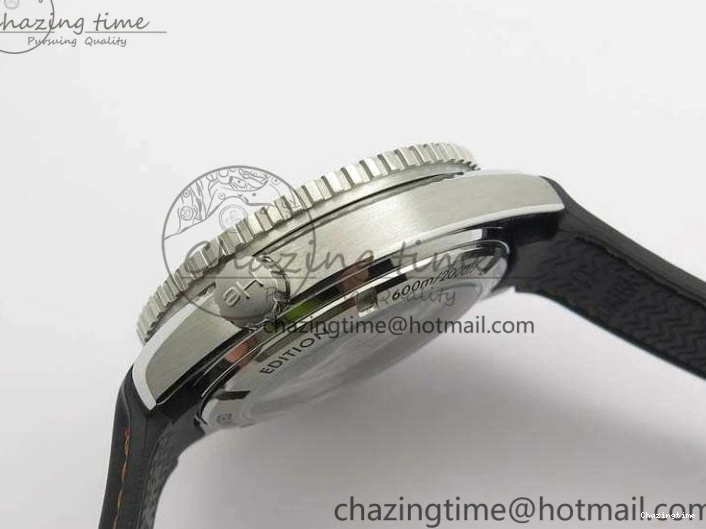 0127 GoodFit Planet Ocean Pro 45mm OMF 1:1 Best Edition Orange Marker On Rubber Strap A8500 (Black Balance Wheel) 8139